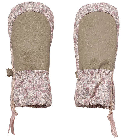 Wheat Luffer m. Fleece - Rose Dust Flowers m. Lynlås