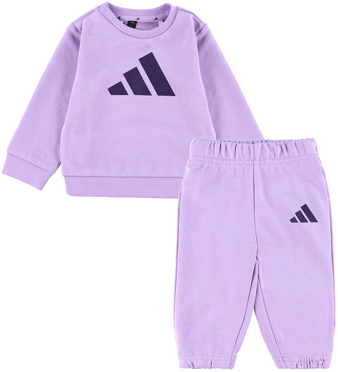 adidas Performance Sweatsæt - Powder Plum/Aurora Plum