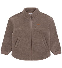 Hust and Claire Fleecejakke - Emi - Uld - Deer Melange Hust and Claire Fleecejakke - Emi - Uld - Deer Melange