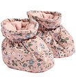Wheat Overtrækssko m. Fleece - Fuffa - Rose Powder Flowers Wheat Overtrækssko m. Fleece - Fuffa - Rose Powder Flowers