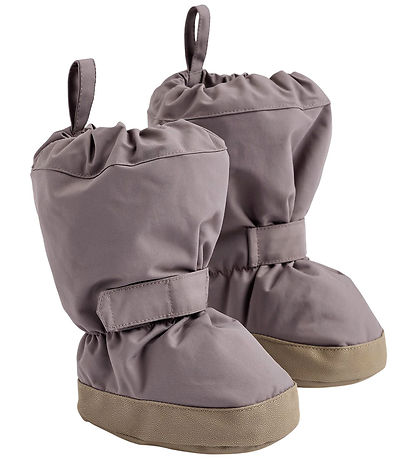 Wheat Overtrækssko m. Fleece - Purple Stone