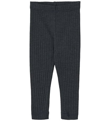 Wheat Leggings - Uld/Silke - Rib - Agi - Navy