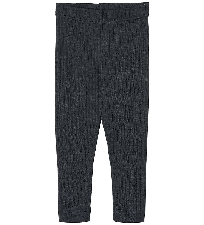 Wheat Leggings - Uld/Silke - Rib - Agi - Navy