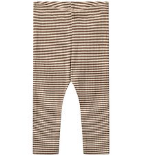 Wheat Leggings - Uld - Rib - Agi - Wood Stripe Wheat Leggings - Uld - Rib - Agi - Wood Stripe