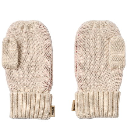 Wheat Luffer - Uld - Jacquard - Towsi - Offwhite Melange m. Hjer