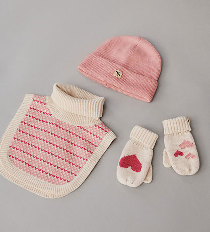 Wheat Luffer - Uld - Jacquard - Towsi - Offwhite Melange m. Hjer