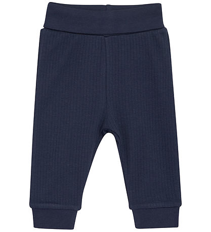Fixoni Bukser - Rib - Modal/Bomuld - Navy Blazer Fixoni Bukser - Rib - Modal/Bomuld - Navy Blazer