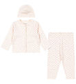 Fanga Fontana Sæt - Cardigan/Leggings/Hue - Bello - Punto Rosa
