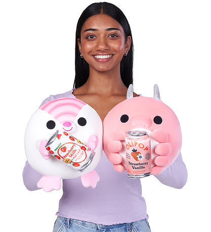 Snackles Bamse - 20 cm - Bæltedyret Lucy m. Strawberry Milk 