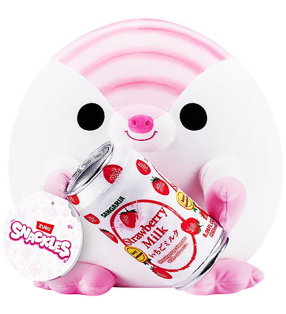 Snackles Bamse - 20 cm - Bæltedyret Lucy m. Strawberry Milk 
