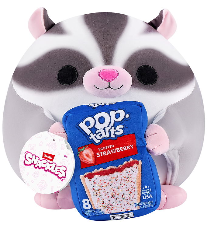 Snackles Bamse - 20 cm - Flyvepungegernet Marco m. Pop Tarts