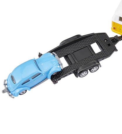 Siku Bil m. Trailer - VW T1 m. Trailer & VW Beetle - 1:50  Siku Bil m. Trailer - VW T1 m. Trailer & VW Beetle - 1:50