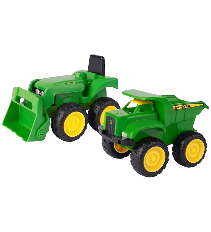 John Deere Arbejdsbiler - Mini Sandbox Tractor & Dump Truck Set