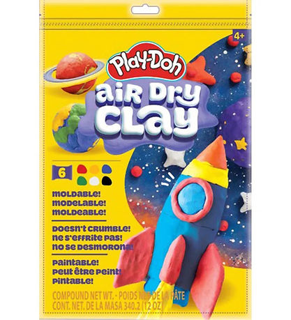 Play-Doh Modellervoks - Air Dry Clay - Multi Color Bag - 340g Play-Doh Modellervoks - Air Dry Clay - Multi Color Bag - 340g