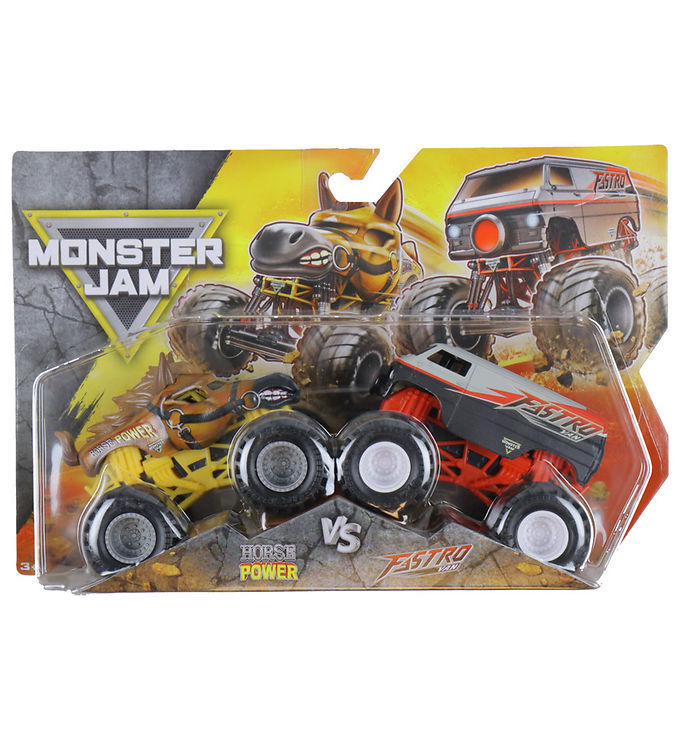 Monster Jam Truck - 1:64 - 2-pak - Horse Power vs Fastro Van