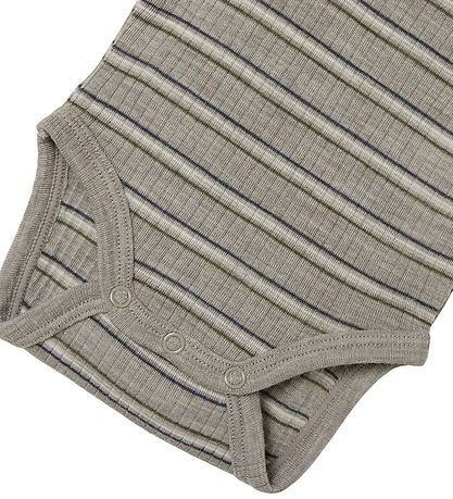 Name It Bodysuit l/s - Wool/Modal - Rib - NbmWomi - Satellite/St