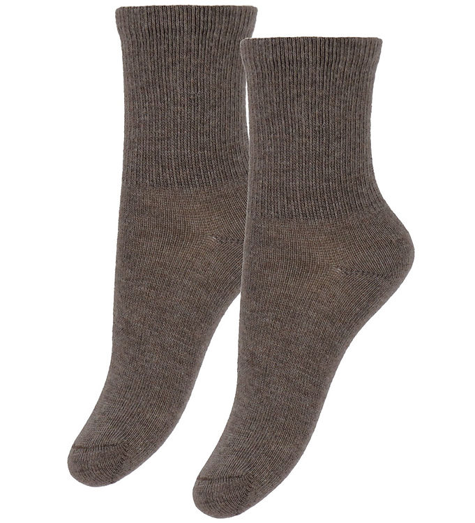 Minymo Strømper - 2-pak - Chestnut Melange