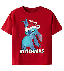 Name It T-shirt - NkfAkka - Stitch - Barbados Cherry Name It T-shirt - NkfAkka - Stitch - Barbados Cherry