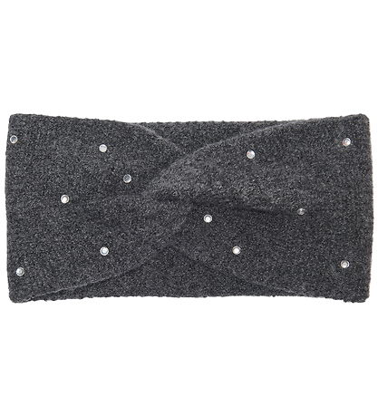 Kids Only Hårbånd - Strik - KogChyna - Dark Grey Melange/Rhinest Kids Only Hårbånd - Strik - KogChyna - Dark Grey Melange/Rhinest