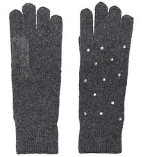 Kids Only Hansker - Strik - KogChyna - Dark Grey Melange/Rhinest Kids Only Hansker - Strik - KogChyna - Dark Grey Melange/Rhinest