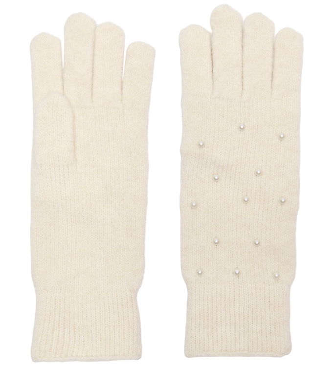 Kids Only Hansker - Strik - KogChyna - Whitecap Gray/Pearls