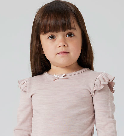 Name It Bluse - Uld/Viskose - NmfWyla - Shadow Gray Name It Bluse - Uld/Viskose - NmfWyla - Shadow Gray