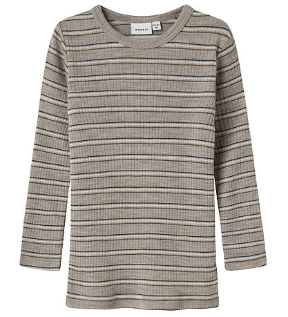 Name It Bluse - Uld - Rib - NmmWomi - Satellite/Stripes Name It Bluse - Uld - Rib - NmmWomi - Satellite/Stripes