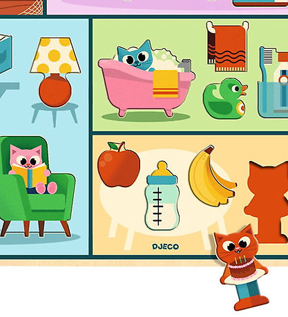 Djeco Puslespil - Puzzlo House - 22 Brikker Djeco Puslespil - Puzzlo House - 22 Brikker