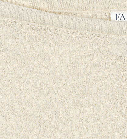 Fanga Fontana Bukser - Strik - Venti Pointelle - Antique White Fanga Fontana Bukser - Strik - Venti Pointelle - Antique White