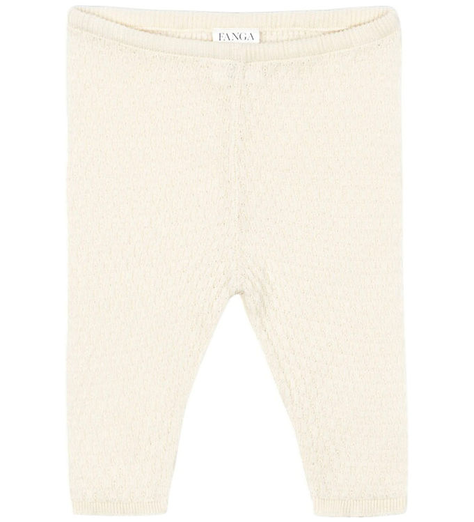 Fanga Fontana Bukser - Strik - Venti Pointelle - Antique White