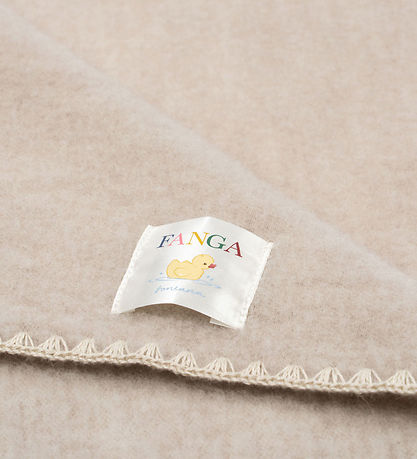 Fanga Fontana Babytæppe - 60x60 - Erba - Uldfleece - Beige Fanga Fontana Babytæppe - 60x60 - Erba - Uldfleece - Beige