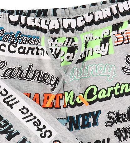 Shorts Stella McCartney Kids - Logo Sport - Gris Chiné av. Stell Shorts Stella McCartney Kids - Logo Sport - Gris Chiné av. Stell
