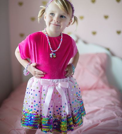 Great Pretenders Udklædning - Party Fun - Rosa m. Pailletter Great Pretenders Udklædning - Party Fun - Rosa m. Pailletter