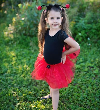 Great Pretenders Udklædning - Mariehøne - Rød m. Glimmer