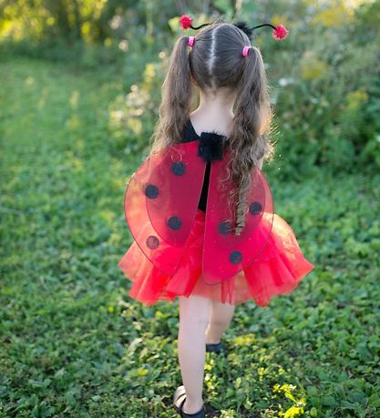 Great Pretenders Udklædning - Mariehøne - Rød m. Glimmer