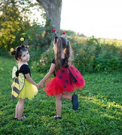 Great Pretenders Udklædning - Mariehøne - Rød m. Glimmer