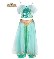 Great Pretenders Udklædning - Jasmine - Teal m. Pailletter