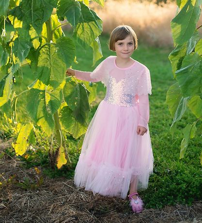Great Pretenders Udklædning - Prinsessekjole - Rosa m. Paillette