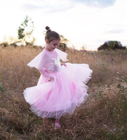 Great Pretenders Udklædning - Prinsessekjole - Rosa m. Paillette