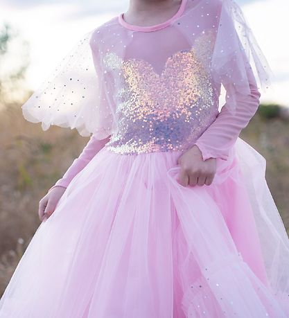 Great Pretenders Udklædning - Prinsessekjole - Rosa m. Paillette