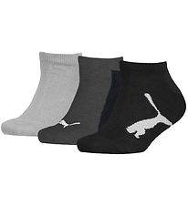 Puma Ankelstrømper - Kids Sneaker - 3-pak - Sort/Mørk Grå/Lys Gr Puma Ankelstrømper - Kids Sneaker - 3-pak - Sort/Mørk Grå/Lys Gr