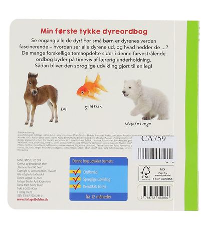 Forlaget Bolden Book - My First 100 Animals - Danish Forlaget Bolden Book - My First 100 Animals - Danish
