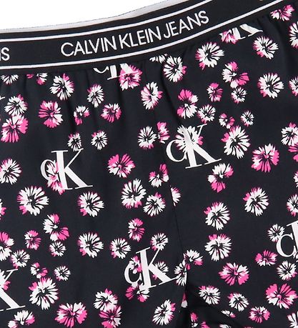 Calvin Klein Shorts - Sort m. Blomster Calvin Klein Shorts - Sort m. Blomster