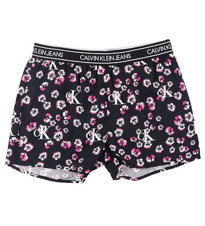 Calvin Klein Shorts - Sort m. Blomster Calvin Klein Shorts - Sort m. Blomster