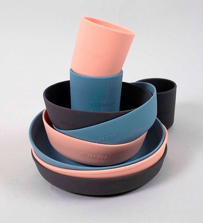 Filibabba Spisesæt - Silikone - 3 dele - Peach Filibabba Spisesæt - Silikone - 3 dele - Peach