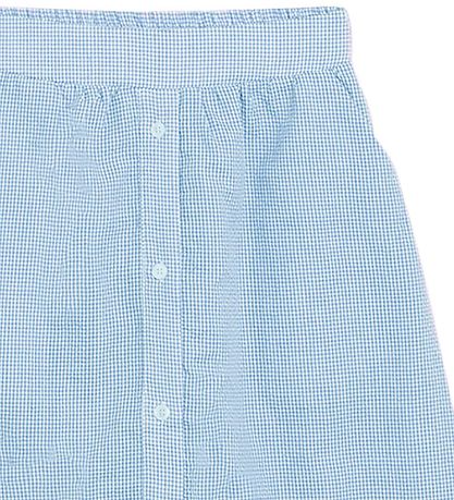 Grunt Nederdel - Joan Check Midi - Lys Blå m. Tern Grunt Nederdel - Joan Check Midi - Lys Blå m. Tern