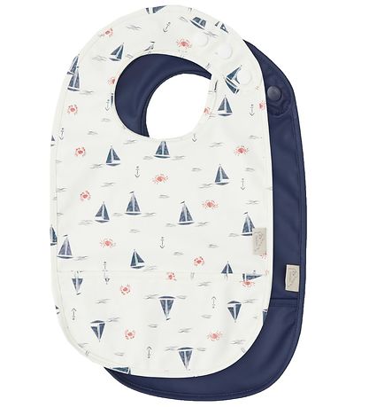 Cam Cam Bib - 2-Pack - Sailboats/Navy