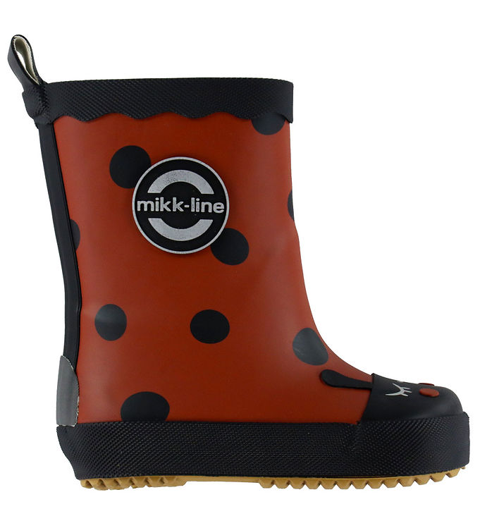 Mikk-Line Gummistøvler - Barfod - Wellies Ladybug - Henna