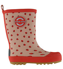 Mikk-Line Gummistøvler - Wellies - Strawberry AOP