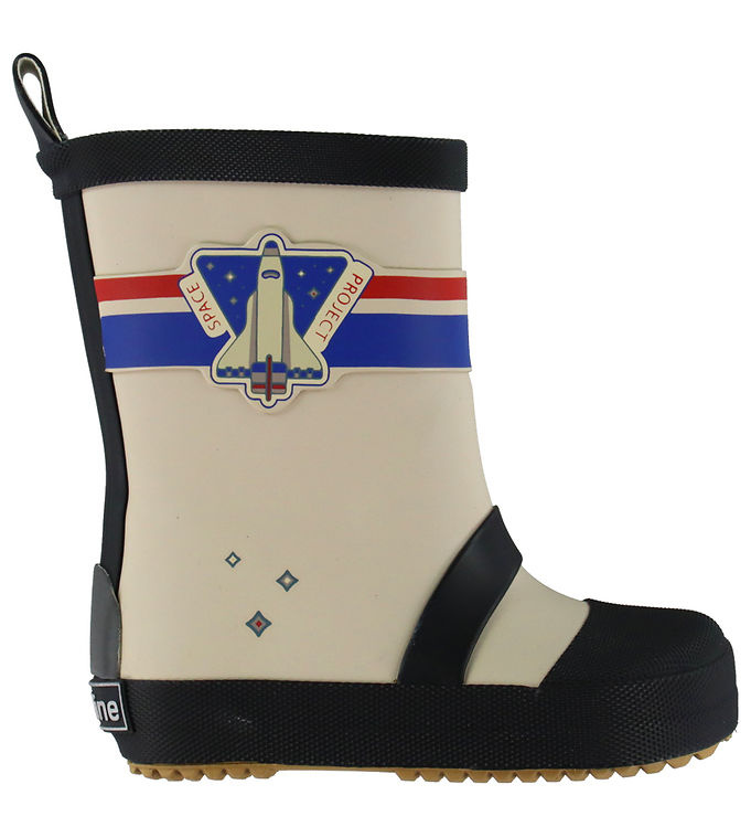 Mikk-Line Gummistøvler - Barfod - Wellies Astronaut - Oyster Gra